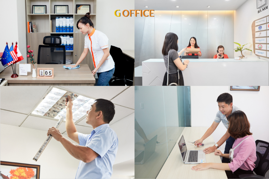 Dịch vụ cho thuê văn phòng chia sẻ g office cung cấp đầy đụ dịch vụ tiện ích